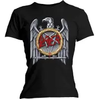 Slayer T-Shirt Silver Eagle Femme Noir - Taille L