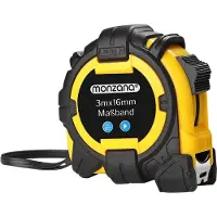 Monzana Mètre ruban 3m avec enrouleur automatique
