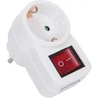 Velleman Adaptateur de prise Perel avec interrupteur - 1 prise