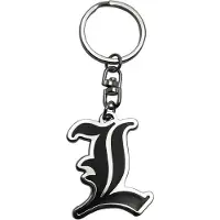 GB eye Portachiavi Death Note : L (Symbol), Noir, Argent