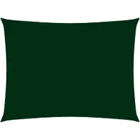 vidaXL Voile de parasol tissu oxford rectangulaire 6x8 m vert foncé