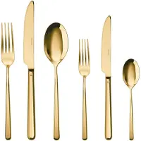 Sambonet Ensemble de Couverts Sambonet Linear PVD Gold (36-Pieces)