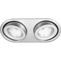 Philips Massive 59602/48/10 - Spot encastrable salle de bain MONO 2xGX53/9W/230V aluminium