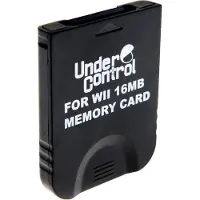 Under Control Carte Mémoire 16mb - Wii/Game Cube - Blanche
