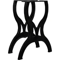 vidaXL Pieds de table de salle à manger 2 pcs. Piètement X en fonte