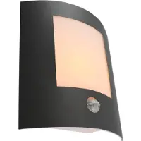 QAZQA Applique murale extérieure anthracite avec détecteur de mouvement IP44 - Emmerald 1
