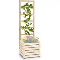 Blumfeldt Modu Grow 50 UP treillis tuteur 151 x 100 x 3 cm pin