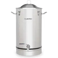 Klarstein Maischfest Cuve de fermentation 30 litres avec tube - inox 304