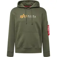 Alpha industries Sweat-shirt olive / orange clair / rouge / blanc