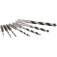 Makita Set de 7 mèches à bois, 1/4" bois - 7 pièces - 1/4