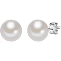 Valero Pearls Boucles d'oreilles argent / blanc naturel