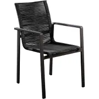 Yoi Chaise de Jardin Yoi Ishi Black Rope Black