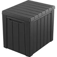 Keter Coffre de jardin Coffre de rangement urbain 113L graphite