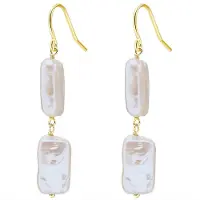 Valero Pearls Boucles d'oreilles or / blanc perle
