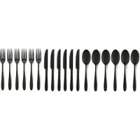 Vt wonen Set de Couverts vtwonen Matt Black (Set de 18)