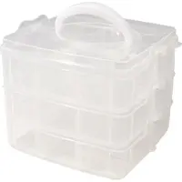 Rayher Hobby Materialen Boîte de tri avec poignée, 3x6 fches