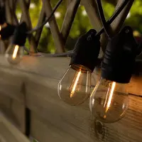 LumenXL Guirlandes guinguettes solaires de différentes longueurs, de 8 à 50 mètres