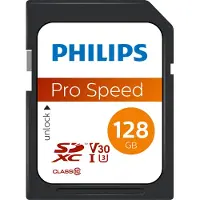 Philips Sdxc 128gb Class 10 Uhs-i U3 V30 A1 Memory Card Multicolore