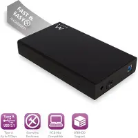 Ewent EW7056 Boitier disque dur 3.5" SATA SSD/HDD sans vis