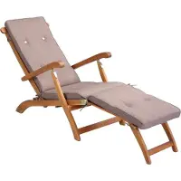 Detex Coussin pour chaise longue 186x42x5cm crème chiné