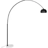 QAZQA Lampe à arc moderne noire et blanche réglable - XXL
