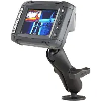 Lowrance Mark 4&elite 5 Ram 1.5 Mount With Quick Release Noir