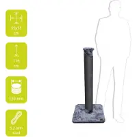 Ebi Renard géant (115 cm, Gris foncé)