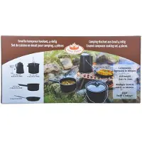Esschert Design Jeu d'ustensiles de cuisine d'extérieur quatre pièces Noir