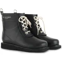 Ilse jacobsen Bottes en caoutchouc noir / blanc