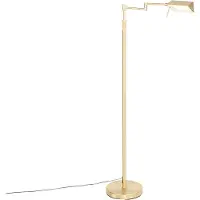 QAZQA Lampadaire en laiton avec LED et variateur tactile - Notia