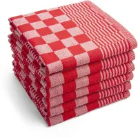 Byrklund Torchon Byrklund Clean & Tidy Rouge (Lot de 6)