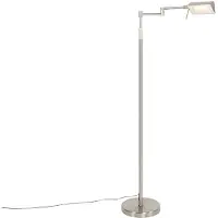 QAZQA Lampadaire design en acier avec LED et variateur tactile - Notia
