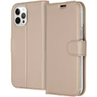Accezz Étui de télephone Wallet Apple iPhone 12 Pro Max - Doré