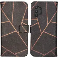 IMoshion Design Softcase Bookcase pour Samsung Galaxy A32 (5G) - Black Graphic
