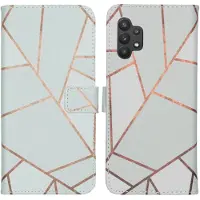 IMoshion Design Softcase Bookcase Samsung Galaxy A32 (5G) - White Graphic