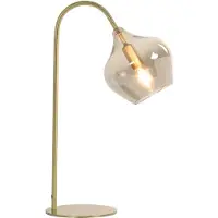 Light & Living Lampe de table - bronze - RAKEL - verre - lampe de bureau - E14 - 1851465 -