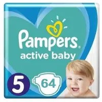 Pampers Active Baby Size 5 couches jetables 11-16 kg 64 pcs
