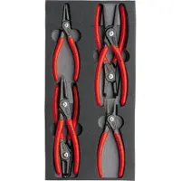 Knipex 00 20 01 V02 - Jeu de pinces sur plateaux en mousse