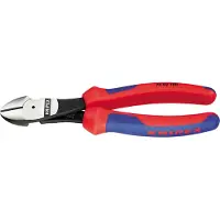 Knipex Diagonal Cutting Nippers Atramentized 160 Mm Rouge,Bleu