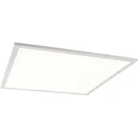 QAZQA Plafonnier blanc avec LED et variateur avec télécommande - Liv