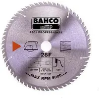 Bahco Lame De Scie Circulaire à 40 Dents Fines Denture En Carbure Cémenté Pour Les Matériaux En Bois 235 Mm