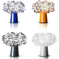 Slamp Lampe de Table , Clizia, Blanc, Salle à manger, Plastique, Moderne