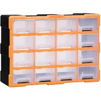 vidaXL Organisateur multi-tiroirs 16 tiroirs 52x16x37 cm