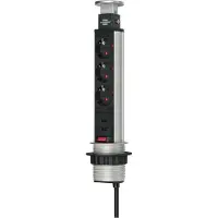 Brennenstuhl bloc multiprise "Tower Power", 3x, USB