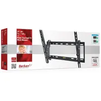 Barkan Mounting Systems Barkan Flat / Curved TV-Supports muraux E310+ Support mural, inclinable, 29-65", poids maximal (charge admissible) 50 kg, Noir