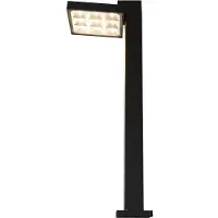 LumenXL Lampe extérieur moderne noire Carla, 50 cm