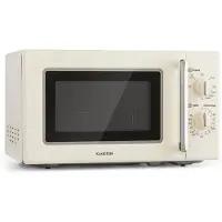 Klarstein Caroline micro-ondes gril | 20 litres | 700 W micro-ondes / 1000 W gril | plateau tournant Ø 25,5cm | QuickSelect | design rétro