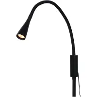 Lucide Zozy - lampadaire - Ø 22 x 145 cm - 3 niveaux de gradation - 4W LED inclus - noir