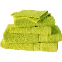De Witte Lietaer ensemble de linge de bain Hélène140 cm coton citron vert 6 pièces