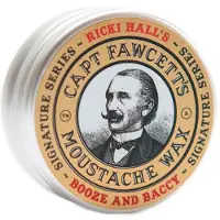 Captain Fawcett Cire à moustache Booze & Baccy Mustache de Ricki Hall - 15 ml